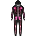 thumbnail image 6 of XUNHAO Matching Halloween Family Outfit Parent Child Outfit Skeleton Hooded Zipper Home Jumpsuit Family Photo Outfits, 6 of 6