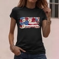 thumbnail image 6 of Vetsdori American Flag T Shirts for Women Red White and Blue USA Years Anniversary Pullover Summer Short Sleeve,Fourth of July Graphic Independence Day Casual Womens Tops Fashion, 6 of 7