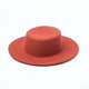 thumbnail image 3 of ¡Rebaja! Sombrero de copa Fdelink, moderno, color moderno, estilo canotier, sombrero de invierno cálido para exteriores, color rojo sandía., 3 of 3
