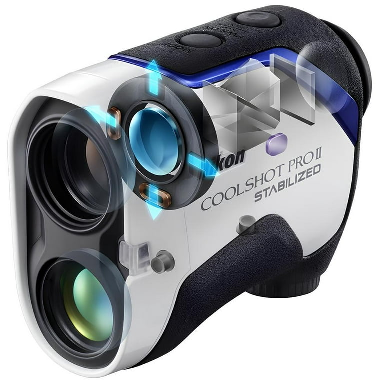 Nikon Coolshot PRO II Image Stabilized - Rangefinder (laser) 6 x 21 -  Fogproof and Waterproof - White