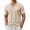 Light Coffee, variant on Mens Vacation Shirts - Collared Short Sleeve Knit Casual Button Down Shirts -