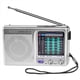 thumbnail image 2 of 3X Radio Portátil AM / FM / SW para Uso en Interiores, Exteriores Y de Emergencia Radio Con Altavoz Y Conector para Auriculares, Plateado, 2 of 5