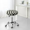 thumbnail image 7 of Haiem Black And White Thick Stripes Print Cushion Round Bar Chair Seat Cover Bar Chair Cushion Covers Elastic Washable Bar Chair Cover,Protects from Scratches and Stains-13 inch, 7 of 7