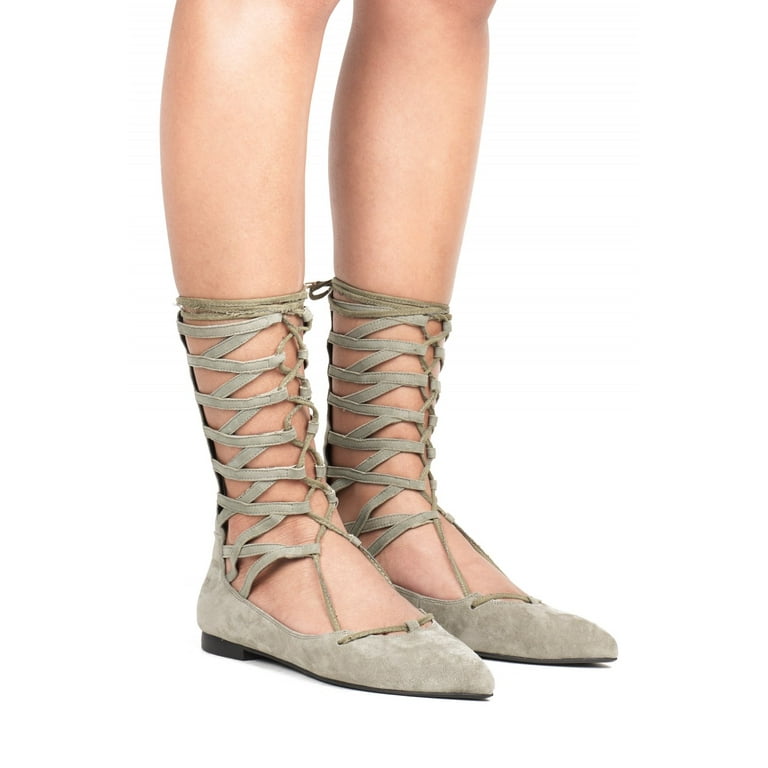 Gladiator ballet flats deals