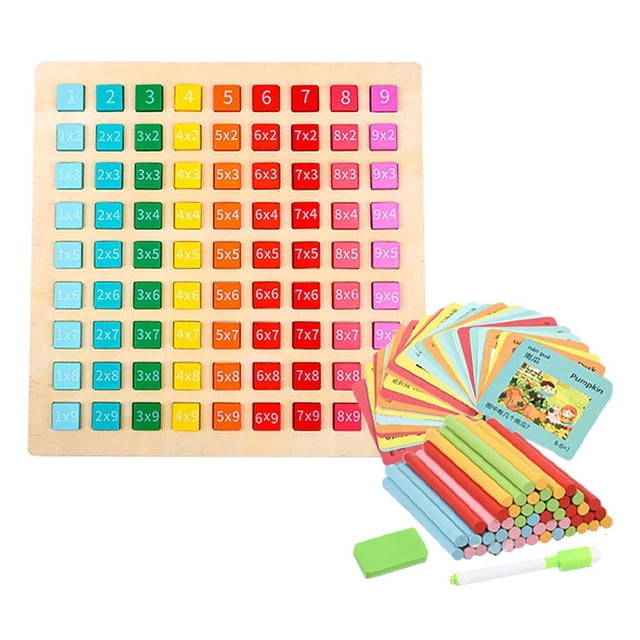TISHITA Pre-school Wood Double Side Number puzzle playing Early Learning Developmental Math