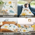 thumbnail image 2 of Yayeee Throw Blanket for Couch Soft Warm 60" x 80" Sofa Chair Bed Decoration, Rainbows Pattern, 2 of 7