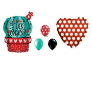 Cactus Stuck On You 5 pc Love Valentine's Day Party balloons decorations