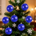 thumbnail image 6 of RBCKVXZ 120mm/4.7 Inch Shiny Blue Christmas Ball Ornaments, Christmas Hanging Plastic Shatterproof Ball Ornaments for Xmas Trees, Wedding Party, Holiday Decoration, 6 of 6