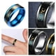 thumbnail image 3 of Anillo de pareja Sonducket Acero inoxidable inteligente Temperatura corporal Azul 8, 3 of 6