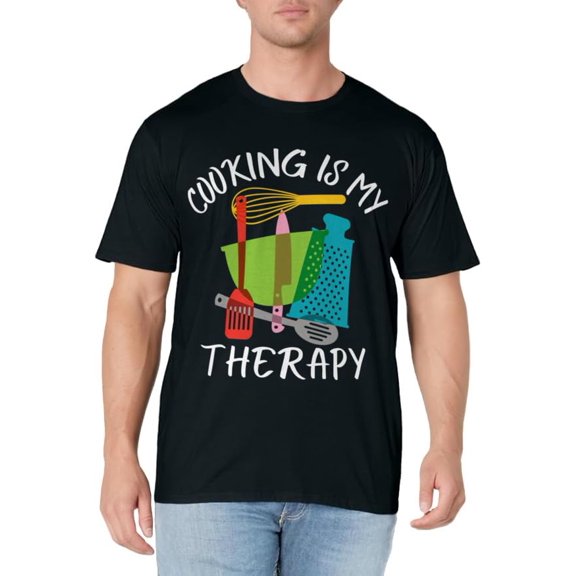 Cooking Is My Therapy - Chef & Cook Gifts Funny Culinary T-Shirt