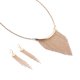 thumbnail image 1 of Juego Set Collar con Dije y Aretes 3 Oros Chapa de Oro 18k AMETRINAA MPSD0005, 1 of 5