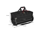 thumbnail image 7 of DALIX 21" Blank Sports Duffle Bag Gym Bag Travel Duffel with Adjustable Strap in Black, 7 of 7