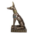 thumbnail image 4 of Large Egyptian Jackal Dog Anubis Statue 12.5"H God Of Mummification Afterlife, 4 of 10