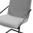thumbnail image 4 of Modway Pitch Upholstered Fabric Dining Armchair, Black Light Gray, 4 of 9