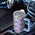 thumbnail image 6 of OBREWU Purple Boston Terrier Puppy Tumbler with Handle and Lid,Purple Boston Terrier Puppy 40oz Double Wall Vacuum Insulated Tumbler,Cups Gift for Women and Men, 6 of 7