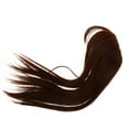thumbnail image 2 of Extensiones de cabello natural con clip, flequillo castaño oscuro, ligeras e invisibles para mujeres con cabello fino, 2 of 8