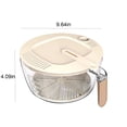 thumbnail image 3 of Rice Washing Basket Vegetable Basket Wash And Vegetables Fruit Multi Function Kitchen Vegetable Washing Basket,Beige, 3 of 6
