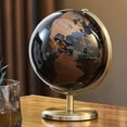 thumbnail image 2 of Cork Globe with Push Pins, Travel Planning - Compact Size, Smooth Rotation, Fully Assembled, Metallic Texture, Stylish Design for Home Office Decor, Educational, 2 of 6