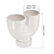 thumbnail image 2 of PVC Agua Tubería U-Forma Codo Accesorio 50mm ID Tubo Único Enchufe Conector Adaptador con Control Agujero, Blanco Paquete de 1 Unique Bargains accesorios de tuberia, 2 of 5