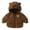 Coffee, variant on Kiijoy Boys Padded Coat Cute Bear Hooded Jacket Winter Outerwear, Sizes 18-24M