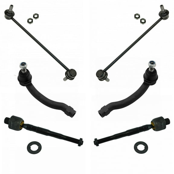 TRQ 6 Piece Kit Inner Outer Tie Rod End Sway Bar Link LH RH Set for Pilot New PSA59831 Fits select: 2009-2015 HONDA PILOT