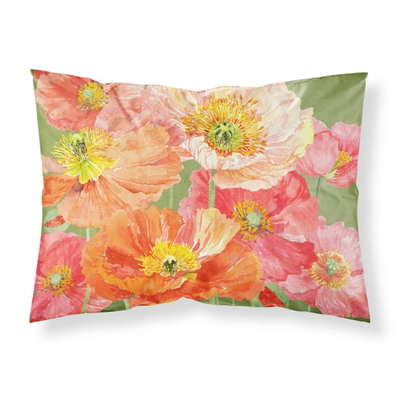 Poppies by Anne Searle Fabric Standard Pillowcase