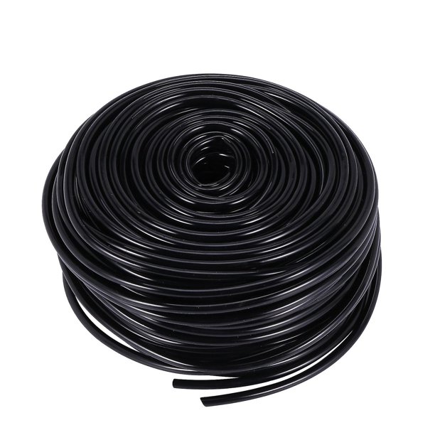Tubo de distribución en blanco de 200 pies y 1/4 de pulgada, manguera de riego por goteo, tubo de riego para jardín