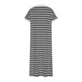 thumbnail image 5 of Odbmxy Womens Tshirt Dress Short Sleeve Sun Dresses for Women Plus Size Casual Striped Loose Dresses,Gray S, 5 of 6