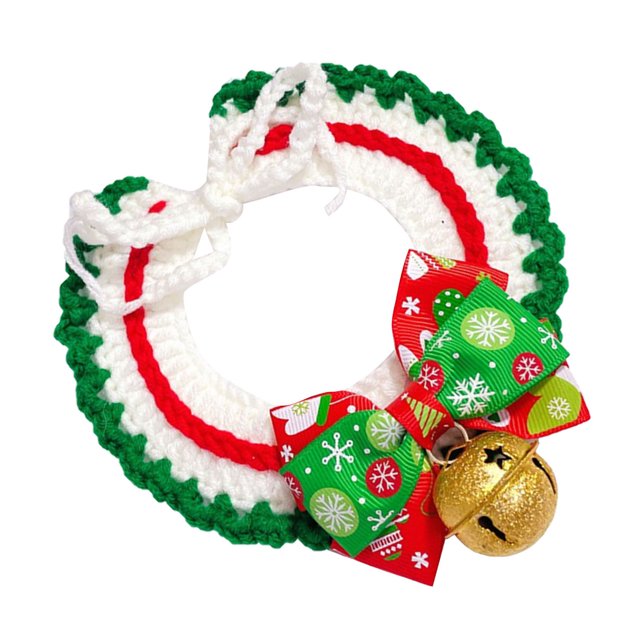 Collar de Navidad para mascotas, collar de Navidad para mascotas, decoración ajustable para mascotas, collar de perro de Navidad, rendimiento de primer nivel