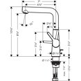 thumbnail image 5 of Hansgrohe 72105 Talis S 1.2 GPM Single Hole Bathroom Faucet - Nickel, 5 of 5