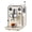 Ivory White, variant on Gemilai G3006 Owl 15-Bar Semi-Auto Espresso Machine, Dual Display, Milk Frother, 57oz Tank, Stainless Steel Coffee Maker
