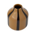 thumbnail image 2 of Mainstays 6" Brown and Black Ceramic Decorative Stripe Vase, 2 of 6