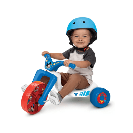 Mickey Mouse Toddler Kids Ride-On 8.5" Fly Wheels Junior Cruiser Tricycle - Ages 18-36M