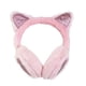 thumbnail image 5 of Orejeras de gato para niñas, de felpa, cálidas, suaves y peludas, para exteriores, de invierno, antifrío, con orejeras, 5 of 6