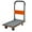 Orange, variant on Flatbed Cart, 330lbs Heavy Duty Capacity Platform Hand Truck 360 Degree Swivel Wheels Foldable Push Hand Cart for Loading and Storage, Warehouse-Yellow