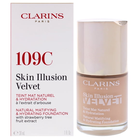 Skin Illusion Velvet Foundation - 109C Wheat by Clarins for Women - 1 oz Foundation