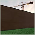 thumbnail image 1 of ColourTree Customized Size Fence Screen Privacy Screen Brown 8' x 79' - Commercial Grade 170 GSM - Heavy Duty - 3 Years Warranty - Cable Zip Ties Included, 1 of 4