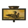 thumbnail image 6 of Meyda Tiffany 18793 Loon 2 Light 14" Wide Semi-Flush Square Ceiling Fixture - Bronze, 6 of 7