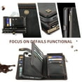 thumbnail image 4 of 2 In 1 Wallet Phone Case for Apple iPhone 13, Detachable Magnetic Back Cover with Cards Holder Zipper Pocket Hand Wrist RFID Blocking Snap Closure Shockproof Case for iPhone 13, Black, 4 of 7