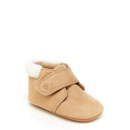 Munchkin by Stride Rite Miles Faux Fur Cozy Baby Bootie (Infant Girls)
