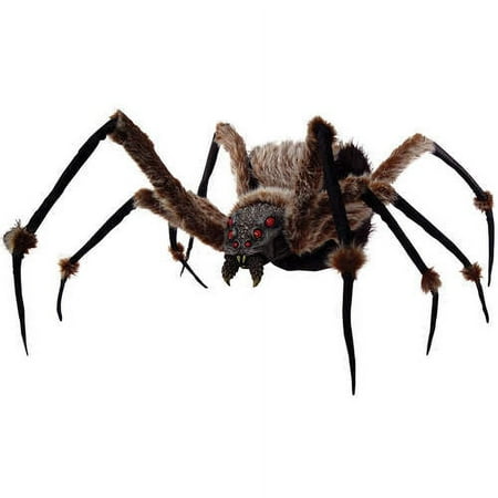 6' Long Monstrous Halloween Spider with Light Up Eyes