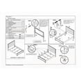 thumbnail image 2 of Queen Size Wooden Platform Bed Frame with Rustic Finish and Lamp, Suitable for Bedroom, 2 of 8