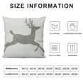 thumbnail image 5 of COMIO Deer Lumbar Pillow Covers Throw Pillow Covers for Couch Sofa Bedroom (White), 5 of 5