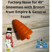Factory Carrot Nose for Empire General Foam Blow mold 40" Snowman with scarf and broom