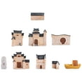 1 Set Miniature Chinese Style House Model Decors Micro Landscape House