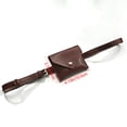 thumbnail image 3 of Waist Bag Mini Belt Pouch | Adjustable PU Leather Card Holder | Black Brown Wine | Waterproof Scratch-Resistant | 10.5x8 cm | 1 Piece Waist Hanging Bag, 3 of 6
