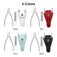 thumbnail image 2 of Graflsoa Stainless Steel Ingrown Toenail Corrector Set with PU Storage Bag, Nail Clipper & File, Multi-Color Options, 2 of 7