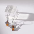 thumbnail image 3 of Amber Bumblebee Earrings In Sterling Silver, 3 of 5
