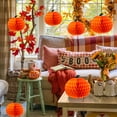 thumbnail image 7 of Fall Pumpkins  Decor 3D Tissue  Honeycomb Pumpkins for Autumn Thanksgiving Halloween Home Festival Supplies (Orange,6pcs）, 7 of 7