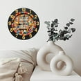 thumbnail image 6 of Colorful Patchwork Wall Clock Unique Design 10-Inch Silent Wooden Wall Clock, Battery Operated (AA Batteries Not Included), Artistic Home Decor, 6 of 7